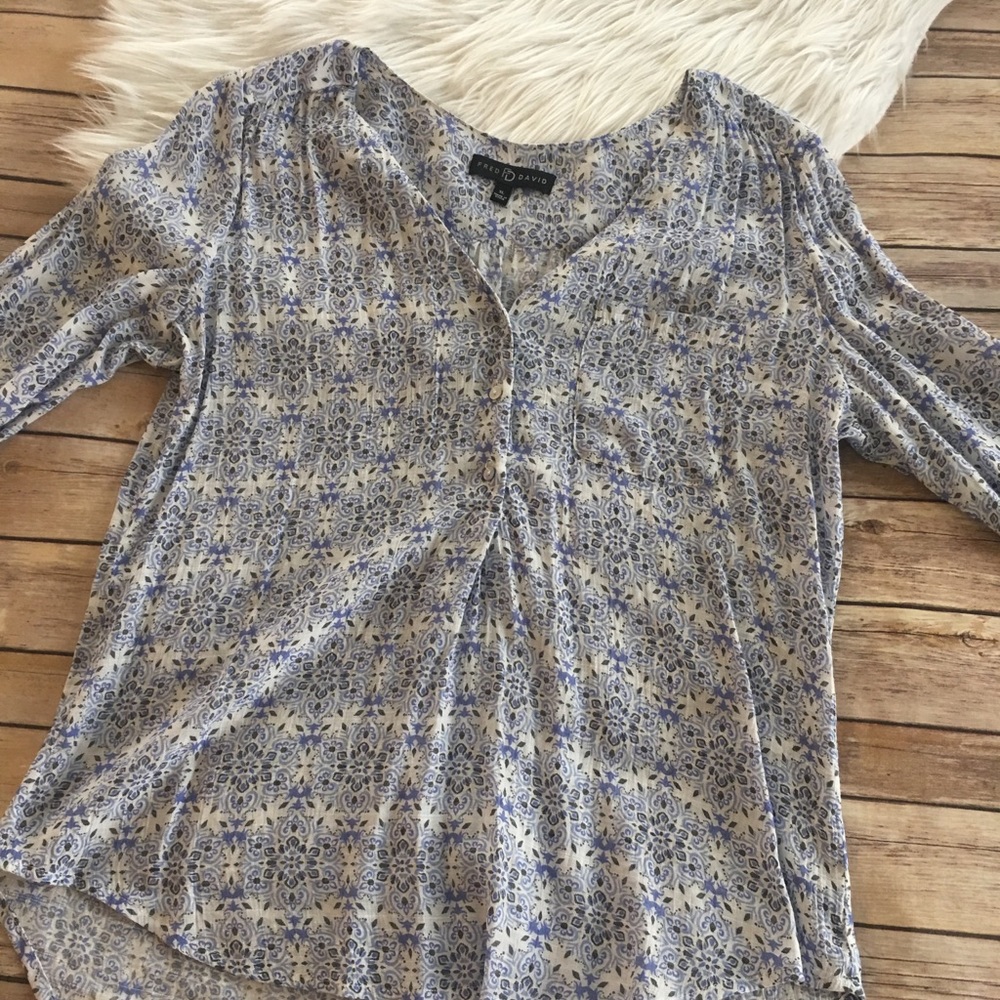 Fred David Paisley Print Blouse!
